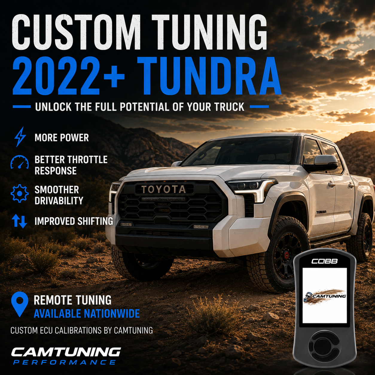 CAMTuning Toyota Tundra 2022-2026 Calibration AND Accessport