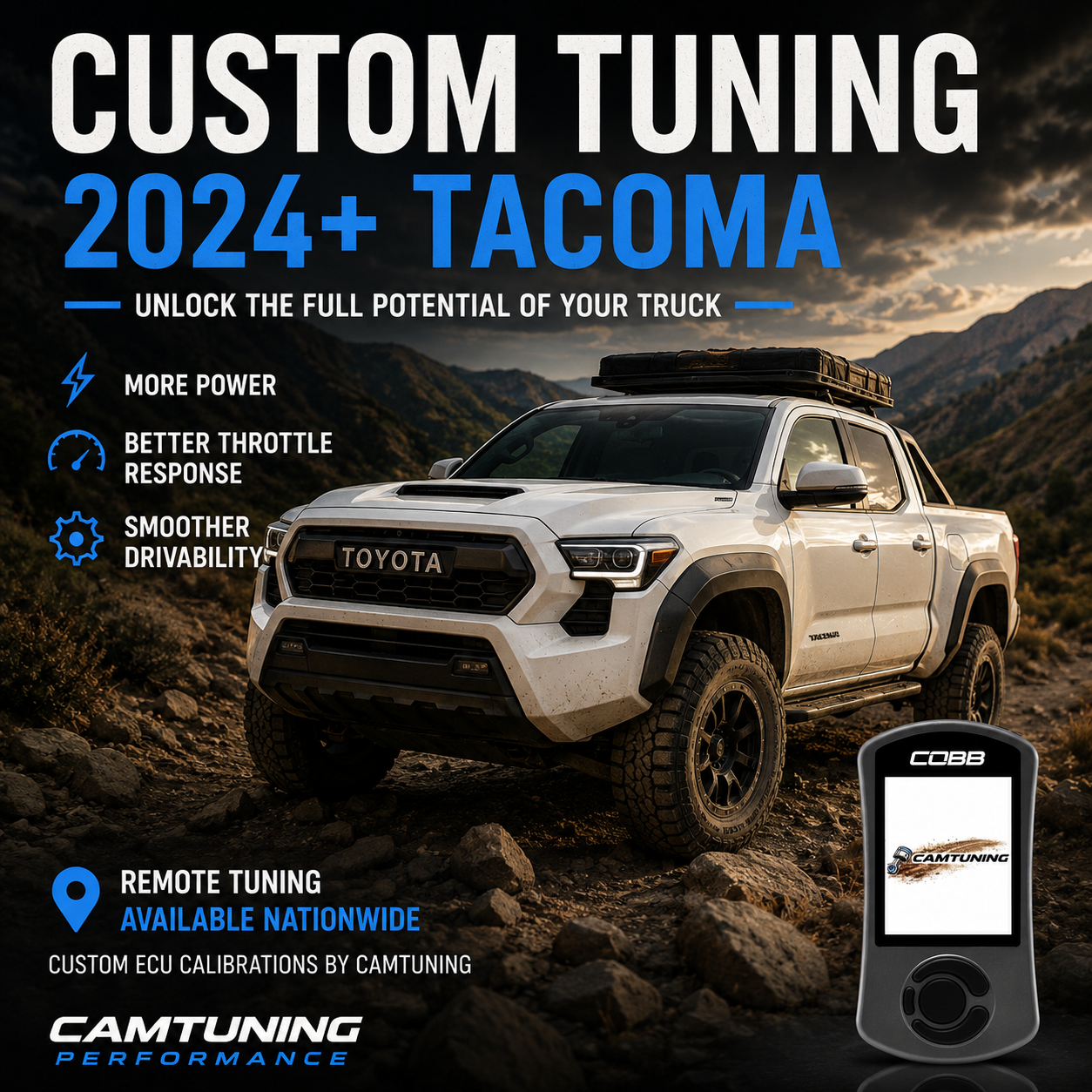 CAMTuning 4th Generation 2024+ Tacoma Calibration AND Accessport